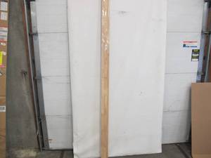 lot 529 image: Hampton Bay Unfinished 8 ft. L x 2 in. D x 1.5 in. T Butcher Block Backsplash