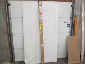 lot 530 image: Hampton Bay Unfinished Acacia 8 ft. L x 2 in. D x 1.5 in. T Butcher Block Backsplash