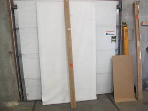 lot 531 image: Hampton Bay Unfinished Hevea 8 ft. L x 2 in. D x 1.5 in. T Butcher Block Backsplash