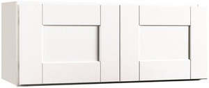 lot 591 image: Rsi Home Products Andover Shaker Wall Bridge Cabinet White 30X12 In
