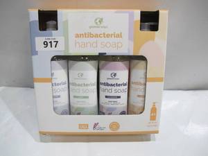 lot 917 image: Greenerways Antibacterial Hand Soap  Made in USA  Citrus, Lavender, Mint & Unscented 4Pack  Sulfate-Free, Paraben-Free, Cruelty-Free, Vegan Hand Wash  16 Fl Oz