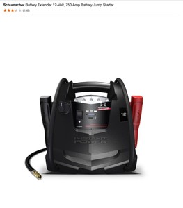 Schumacher Battery Extender 12-Volt, 750 Amp Battery Jump Starter. See Pictures