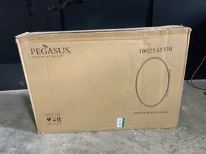 Pegasus 24 in. x 36 in. Recessed or Surface-Mount Oval Bathroom Medicine Cabinet with Oval Beveled Mirror. See Pictures