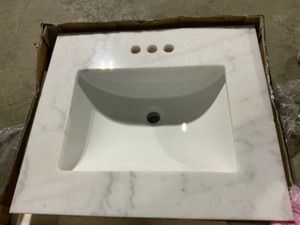 Home Decorators Collection 25 in. x 22 in. Bathroom Vanity Top. See Pictures