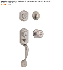 Kwikset Handleset Kit, Door Knobs, Bed & Bath Door Lever & More Various Conditions. See Pictures