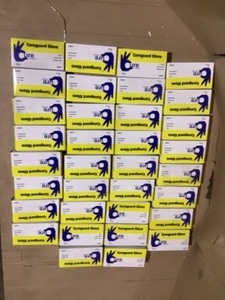 (34) Packs of 100-Count Large Disposible Vinyl Gloves. See Pictures