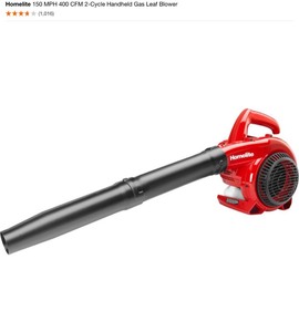 Homelite 150 MPH 400 CFM 26cc Gas Handheld Blower Vacuum & 2-Cycle Gas Blower. See Pictures