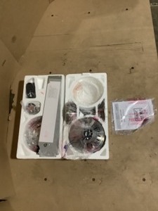 Home Decorators Collection Mercer 52 in. LED Indoor Brushed Nickel Ceiling Fan with Light Kit and Remote Control. See Pictures