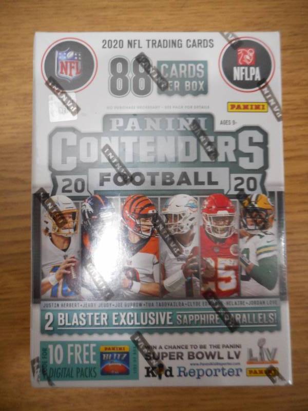 lot 1 image: 2020 Panini Contenders Fanatics Exclusive Football Sealed Blaster Box