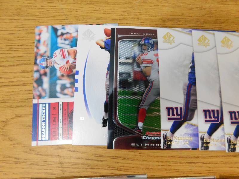 lot 133 image: (50) Eli Manning Football Cards Player Lot