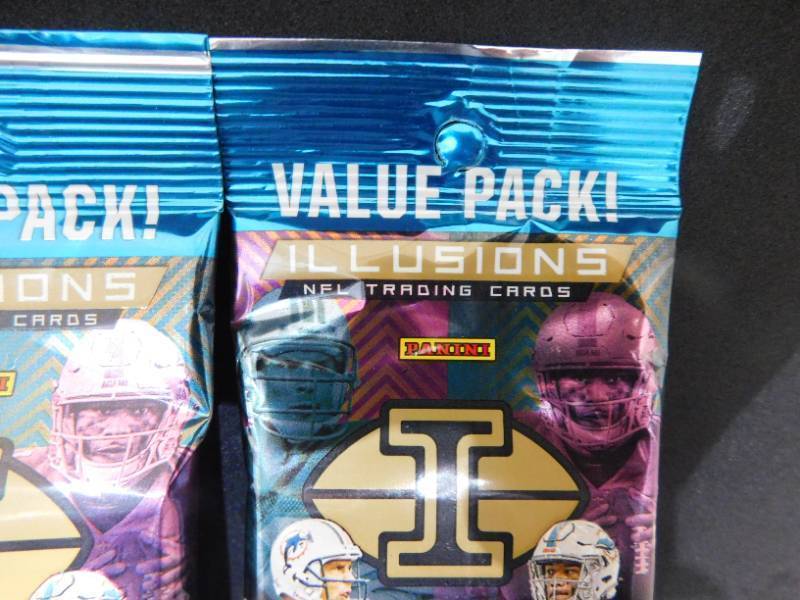 lot 54 image: (3) 2020 Illusions Football Value Packs Sealed