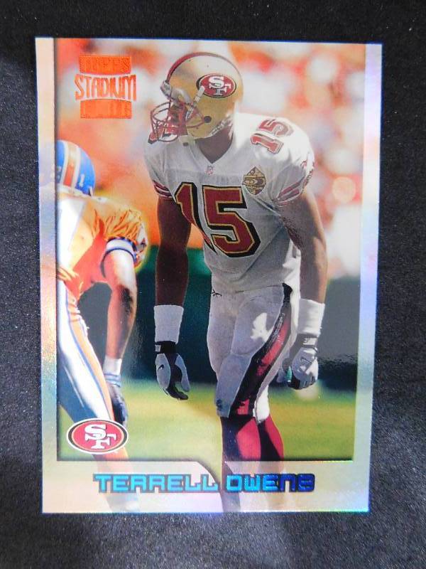 1996 Stadium Club Terrell Owens #342 Rookie Card Near Mint