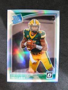 lot 37 image: 2021 Donruss Chronicles Optic Silver Prizm Trey Lance #203 Rookie Card Mint Condition
