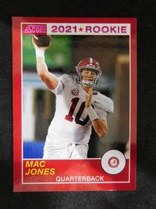 lot 44 image: 2021 Panini Chronicles Score Mac Jones #66 Rookie Card Near Mint Condition