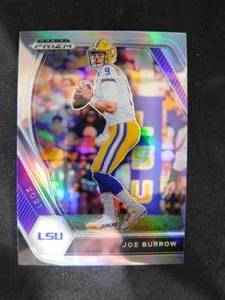 lot 46 image: 2021 Prizm Draft Silver Joe Burrow #3 Mint Condition