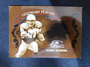 lot 58 image: 2006 Donruss Classics Legendary Players Barry Sanders #LP-1 Serial #161250