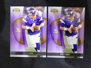 lot 62 image: (2) 2009 Gridiron Brett Favre #89 HOFer Mint Condition