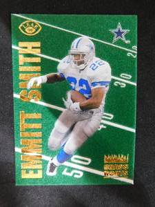 lot 63 image: 1996 Leaf Grass Roots Emmitt Smith Promo Card #8 RARE