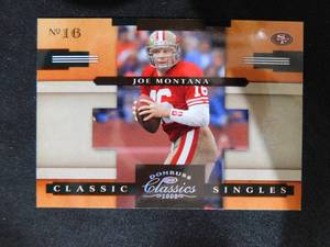 lot 64 image: 2008 Donruss Classic Singles Joe Montana #CS-2 Serial #107250
