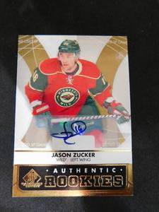 lot 78 image: 2012 SP Game Used Autograph Rookies Jason Zucker #127