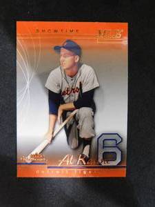 lot 84 image: 2005 Fleer Showcase Showtime Al Kaline #131 Serial #6699