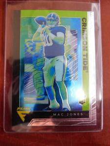 lot 124 image: 2021 Panini Chronicles Flux Mac Jones Rookie Card #240 Mint Condition