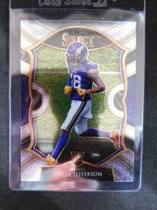 lot 126 image: 2020 Select Concourse Justin Jefferson Rookie Card #61 Mint Condition