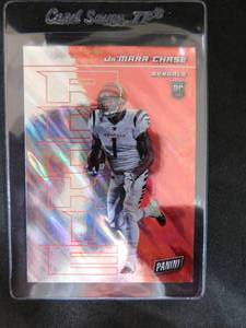 lot 129 image: 2021 Panini POD Foil JaMarr Chase Rookie Card #69 Mint Condition