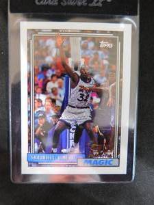 lot 137 image: 1992 Topps Shaquille ONeal Rookie Card #362 HOFer Mint Condition