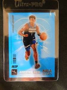 lot 141 image: 2020 NBA Hoops Arriving Now Anthony Edwards #SS-19 Rookie Card Mint Condition