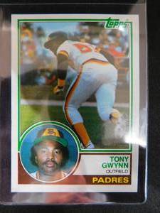 lot 151 image: 1983 Topps Tony Gwynn Rookie Card #482 HOFer Near Mint Condition