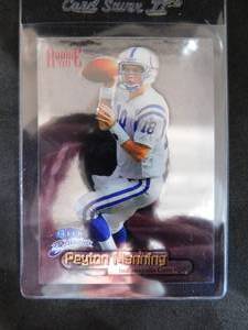 lot 159 image: 1998 Fleer Brilliants Peyton Manning Rookie Card #120 Mint Condition