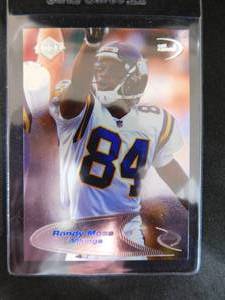 lot 160 image: 1998 Collectors Edge Odyssey Randy Moss Rookie Card #177 HOFer Mint Condition