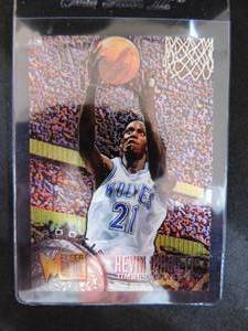 lot 173 image: 1995 Fleer Metal Kevin Garnett Rookie Card #167 HOFer Mint Condition