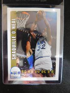 lot 176 image: 1992 NBA Hoops Shaquille ONeal Rookie Card #442 HOFer Mint Condition
