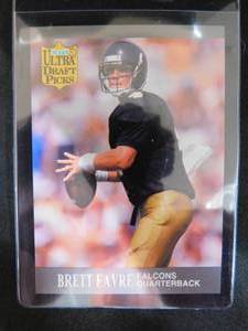 lot 188 image: 1991 Fleer Ultra Brett Favre Rookie Card #283 Mint Condition
