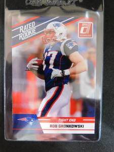 lot 194 image: 2010 Donruss Rated Rookie Rob Gronkowski Rookie Card #84 Mint Condition