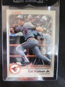 lot 195 image: 1983 Fleer Cal Ripken Jr. #70 HOFer Mint Condition
