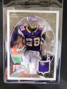 lot 210 image: 2008 UD Football Heroes Jersey Adrian Peterson #2 Mint Condition