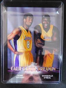 lot 213 image: 2000 Topps Jumbo California Dreamin Kobe Bryant & Shaquille ONeal #JC1