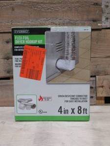 lot 29 image: Everbilt 4 in. x 8 ft. Dryer to Duct Connector Kit