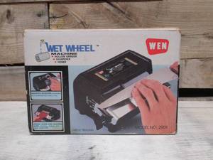 lot 66 image: Wen Wet Wheel Machine Grinder Tool Knife Sharpener Honer Model 2901 - NEW