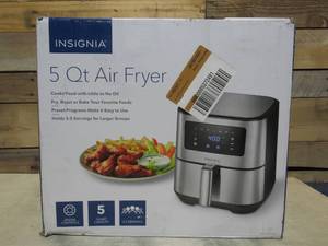 lot 75 image: Insignia - 5 Qt. Digital Air Fryer - Stainless Steel