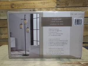 lot 100 image: Steel Gwen Floor Lamp - 73