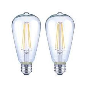 lot 13 image: (10 bulbs total) EcoSmart 75-Watt Equivalent ST19 Antique Edison Dimmable Clear Glass Filament Vintage Style LED Light Bulb Daylight (2-Pack x 5) (10 bulbs total)