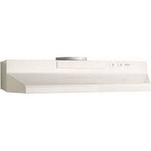 lot 93 image: Broan-NuTone F40000 30 in. 230 Max Blower CFM Convertible Under-Cabinet Range Hood with Light in Bisque