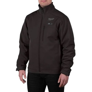 Milwaukee Mens X- Large M12 12V Lithium-Ion Cordless TOUGHSHELL Black Heated Jacket with (1) 3.0 Ah Battery
