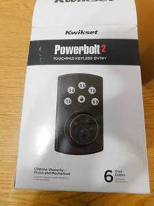 Kwikset Powerbolt2 Venetian Bronze Single Cylinder Electronic Deadbolt Featuring SmartKey Security
