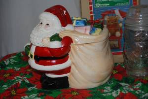 Santa Cookie Jar, Candy Jar