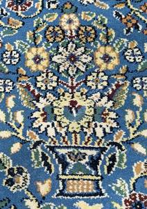 lot 113 image: Ladik Ornate Area Rug Color Ocean - Made in France- approx 5x7